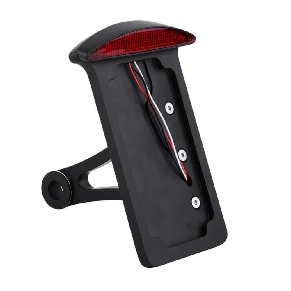 Боковое крепление рамка номерного знака светодиодный задний стоп-сигнал фонарь