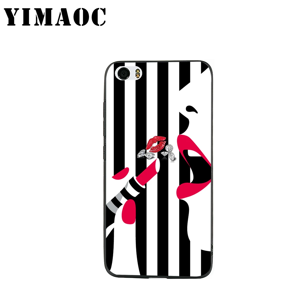 YIMAOC Girl Vogue Rose Makeup Soft Silicone Case for Xiaomi Redmi Note 9 Mi 8 Se 7 6 6A A1 A2 4X 4A 5A 5 MAX 3 MiA1 |