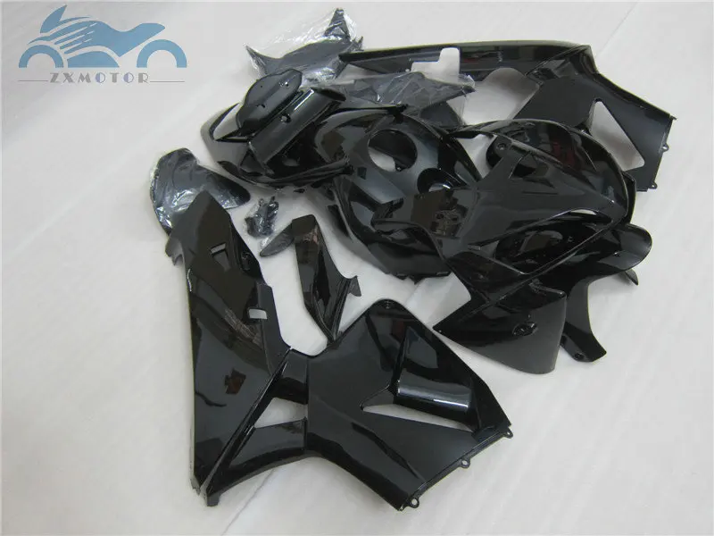 Free Customize Injection motorcycle parts for HONDA 2005 2006 CBR 600RR 05 06 CBR600RR fairings full glossy black fairing kits | Автомобили