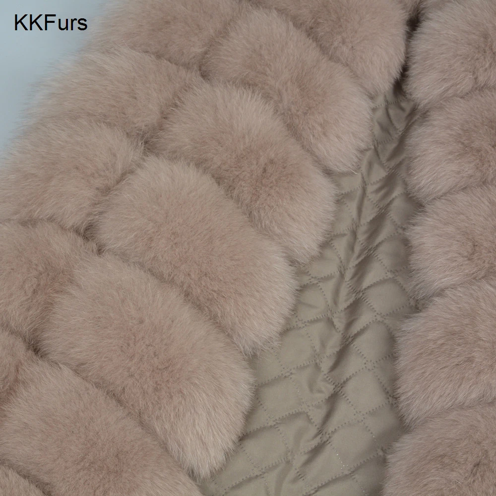 Новое поступление 2021 женские жилеты JKKFURS из натурального Лисьего меха женская