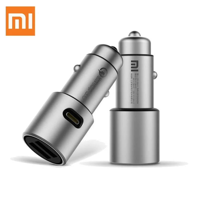 Car Cigarette Lighter QC3.0 X2 Dual USB Quick Charger ABS Metal Smart Control for Mobile Phone | Автомобили и мотоциклы