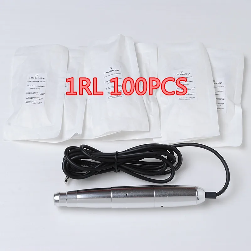 100 шт. Одноразовые стерилизованные татуировочные иглы для бровей и губ|tattoo