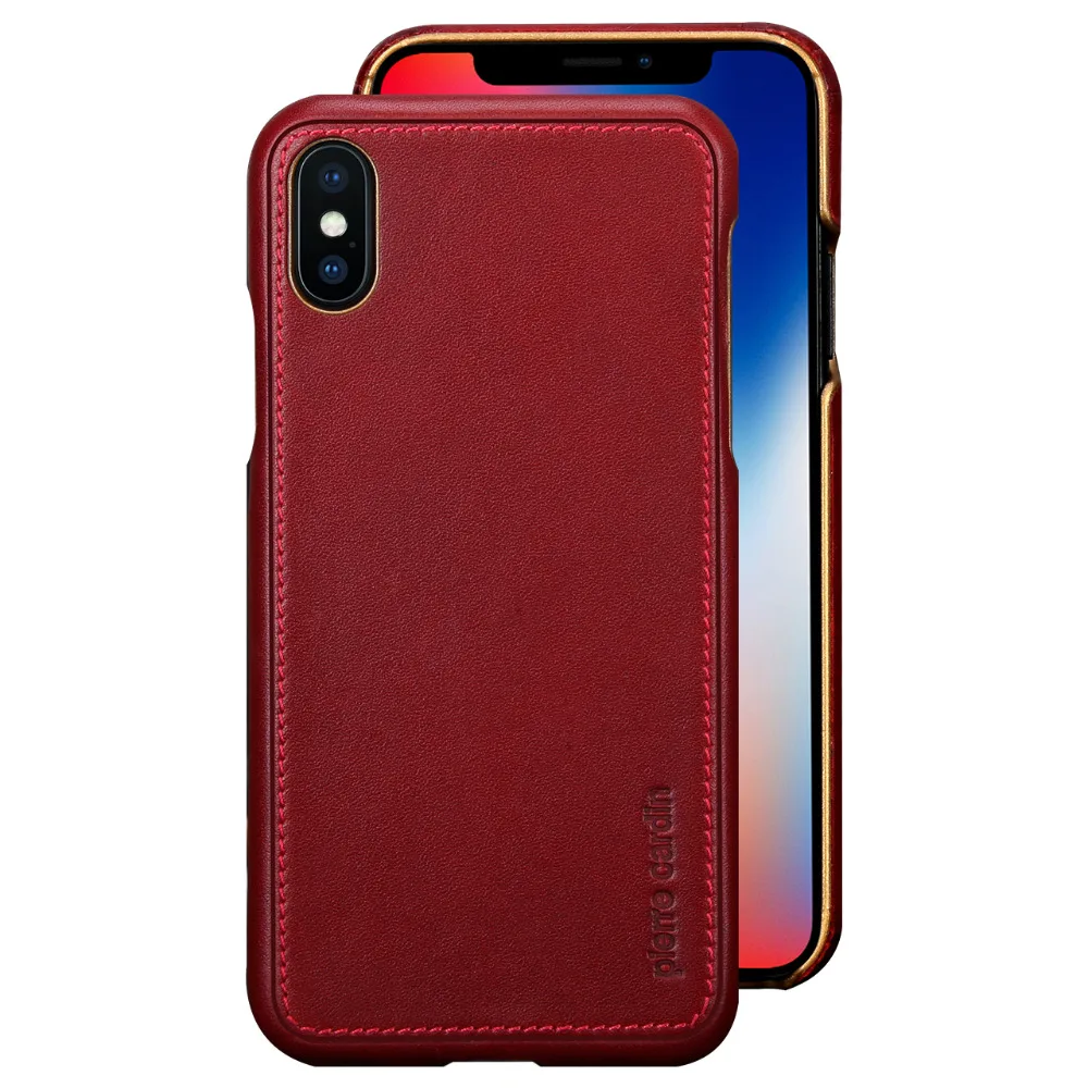 Чехол для Apple iPhone X XS Pierre Cardin Роскошный ультра тонкий противоударный чехол