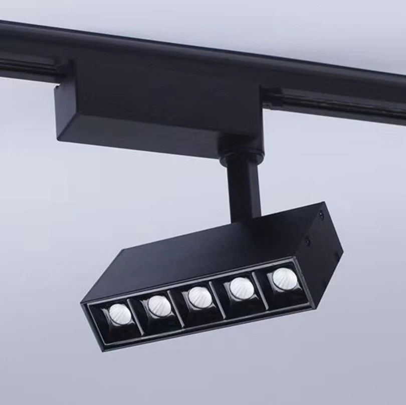 Диммируемый светодиодный Трековый светильник 10 Вт 20 CREE 5x2 10x2 прямоугольные