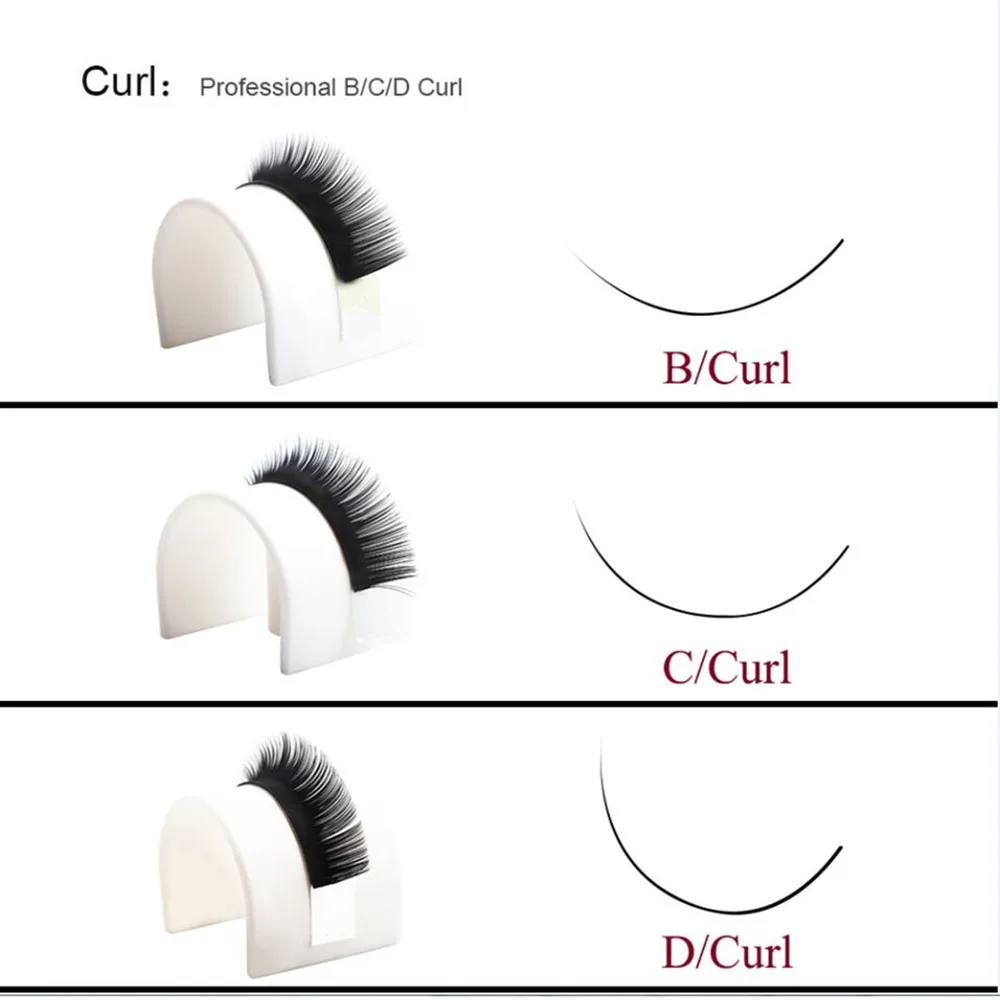 D Curl 0,20 мм, накладные плоские накладные ресницы смешанной длины, Индивидуальные Накладные ресницы из искусственного норкового эллипса, разделенные кончики, осветляющие объемные ресницы
