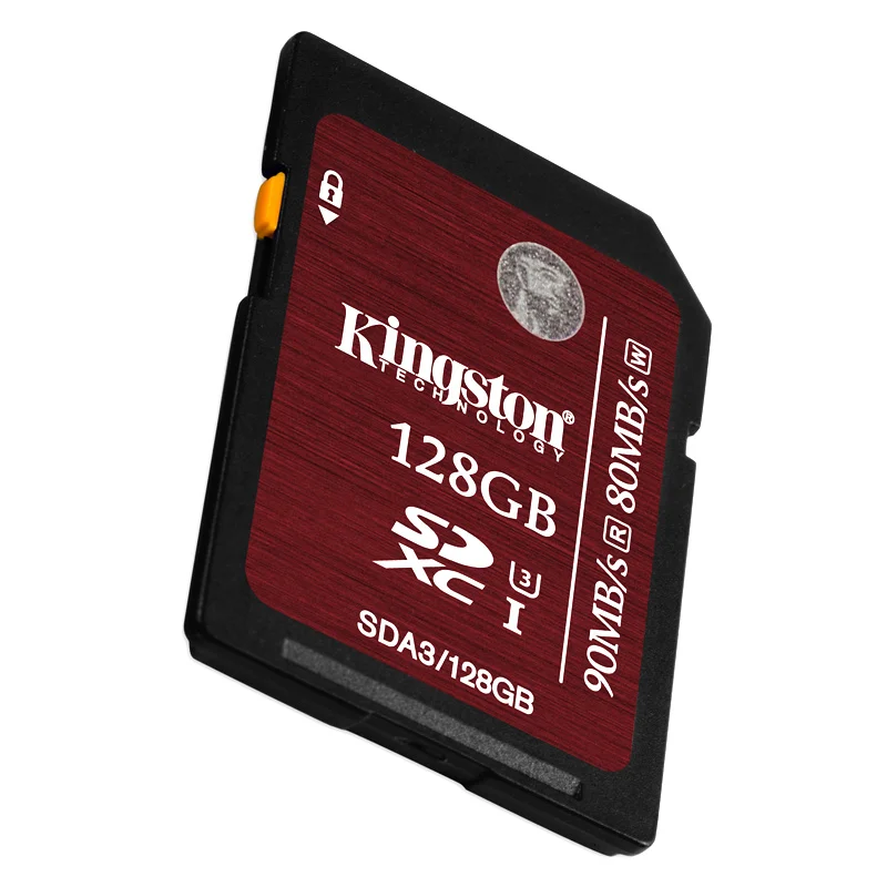 Оригинальный Kingston SDA3 карты памяти UHS-I U3 Class 10 SD 128 ГБ SDXC флэш-карты 90 МБ/с. C10 для 4 К