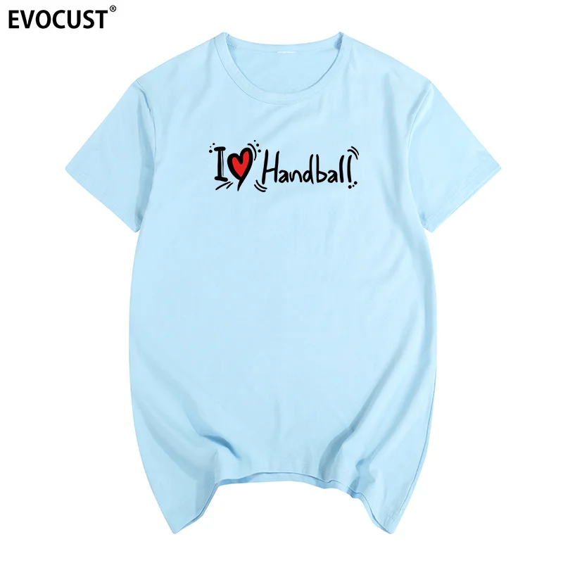 Футболка I love Handball хлопковая Мужская футболка новая женская летняя Удобная |