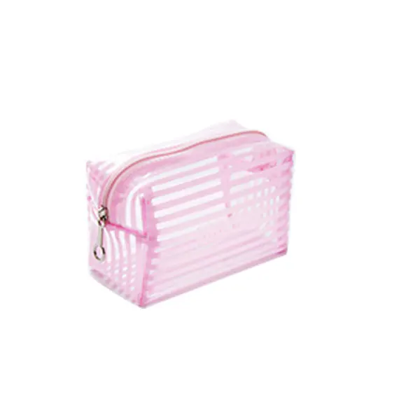 pinkL Дорожная косметичка из ПВХ, сумка для мытья, сумка для макияжа, водонепроницаемая прозрачная Упакованная сумка, косметический чехол для женщин - Цвет: pinkL