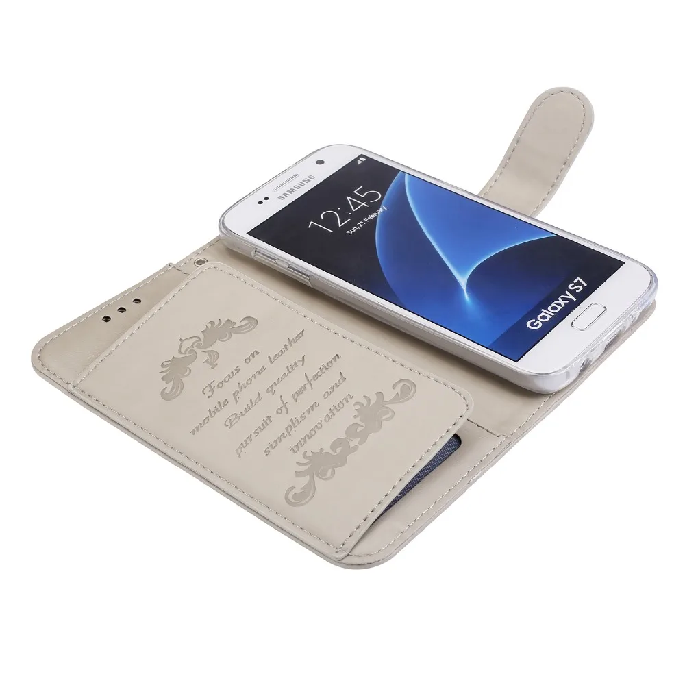 TIPFLY со стразами и пряжкой искусственная кожа флип чехол для samsung Galaxy S7 Бумажник