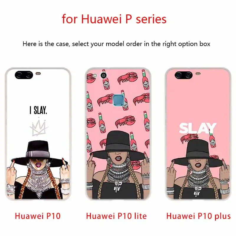 Новый мягкий силиконовый чехол MLLSE beyonce you slay из ТПУ для Huawei P50 P30 P40 P20 Pro P10 Lite P Smart Z