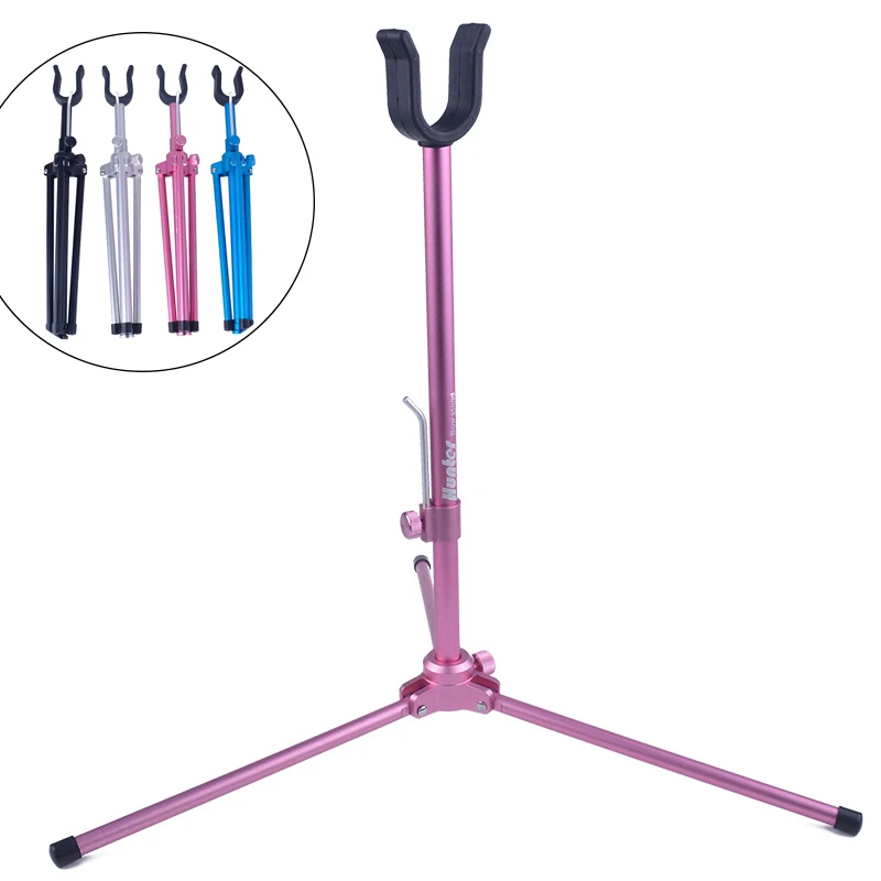 

Archery Recurve Bow Stand Removable Collapsible Portable Bow Stand Bracket Aluminum Alloy Frame Holder Outdoor Hunting Shooting