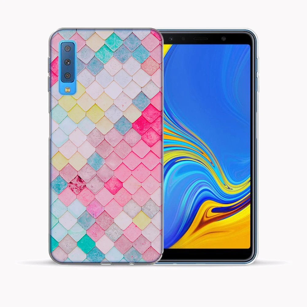 Мягкий ТПУ чехол для Samsung Galaxy A7 2018 A750 SM A750F/DS A750FN/DS прозрачный силиконовый