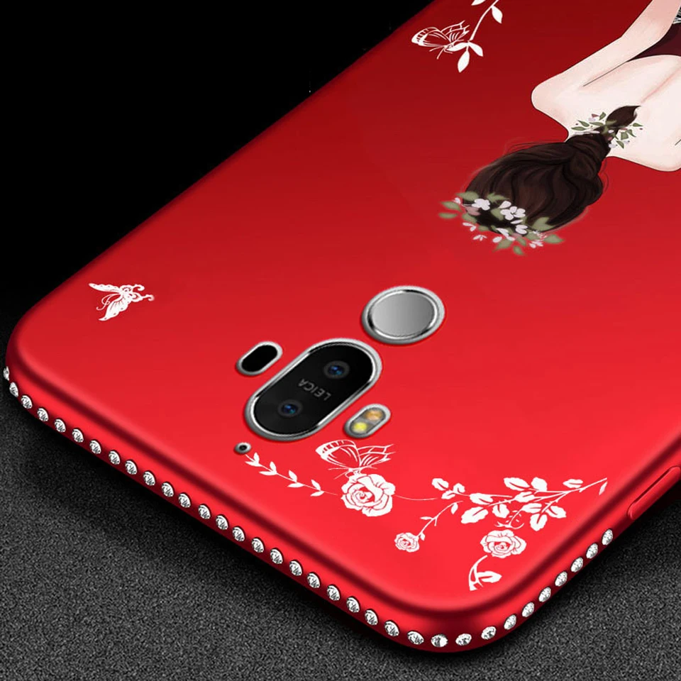 Алмазный чехол для Huawei Mate 9 Pro блестящий бампер свадебное платье из ТПУ P20 Lite Honor 20 10