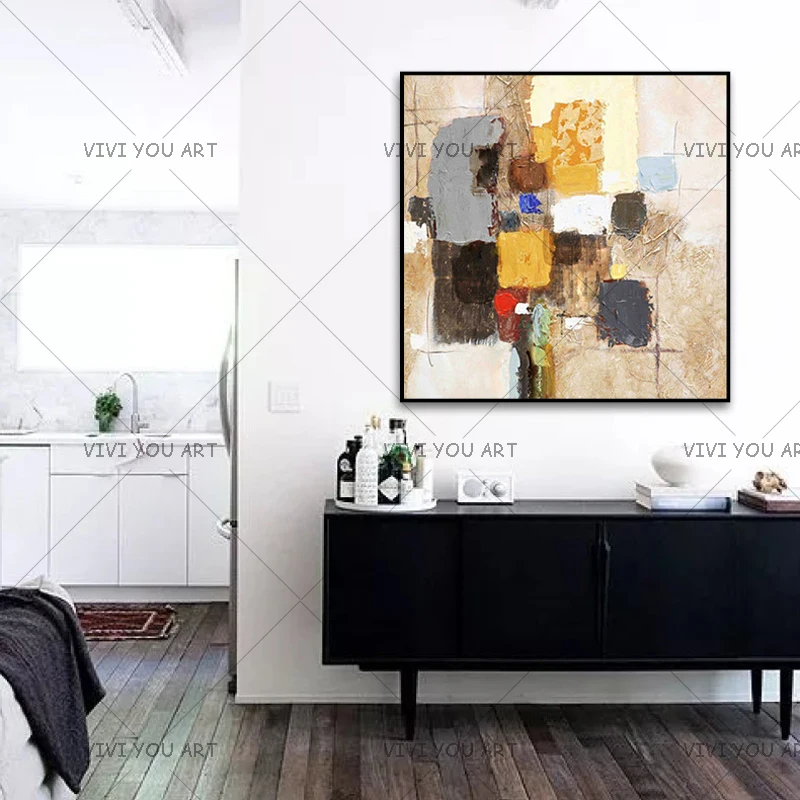 

2019 Modern 100% handmade abstract oil painting on canvas Graffiti plating beautiful art for living room home decor unframed