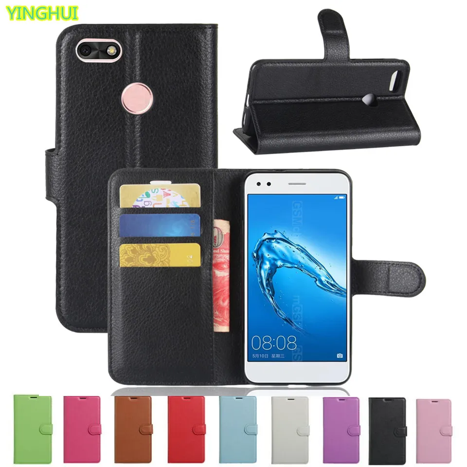 Для Huawei P9 Lite Mini Case 5 0 дюймов Роскошная Обложка на заднюю панель из искусственной