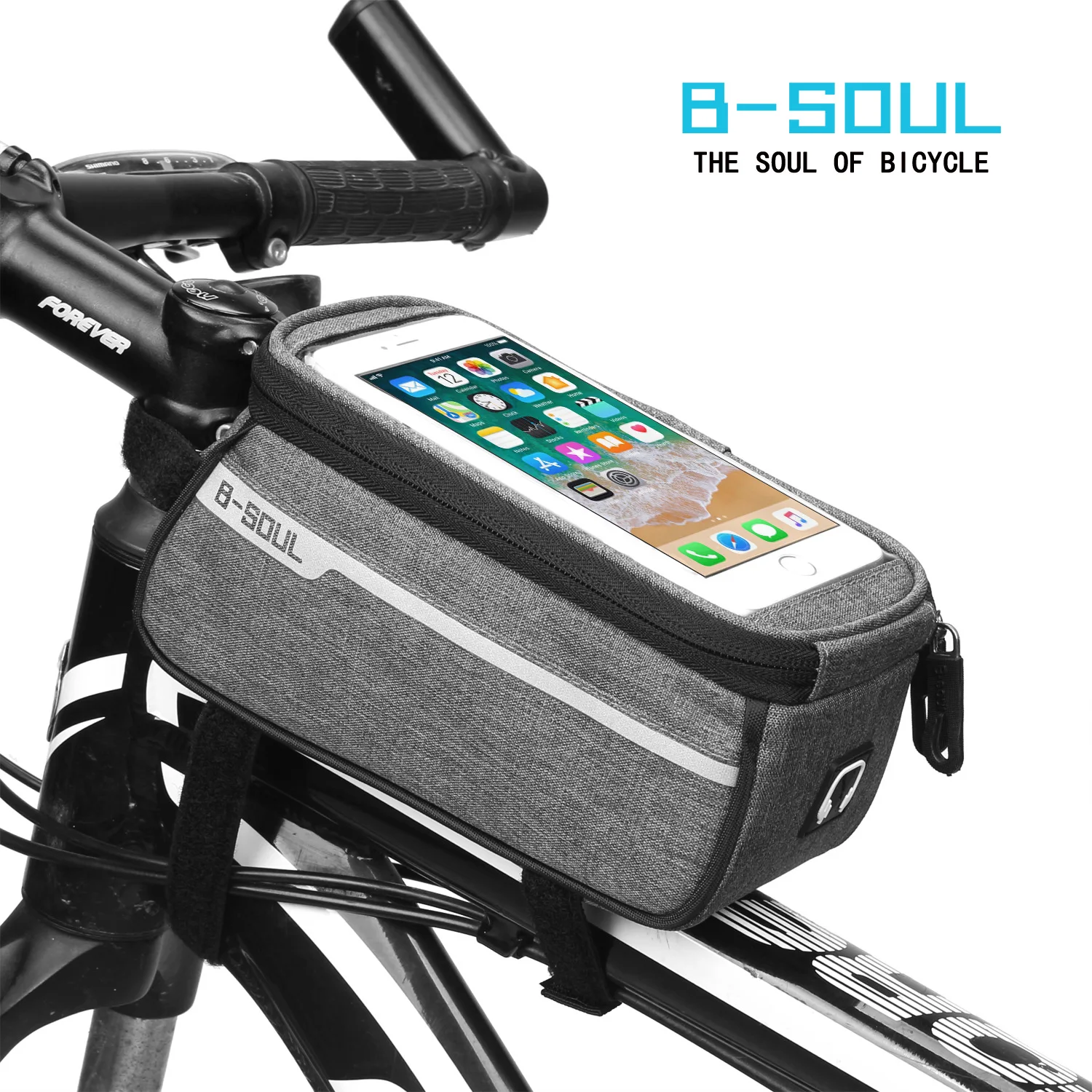 B SOUL водонепроницаемые велосипедные сумки для горных велосипедов с сенсорным