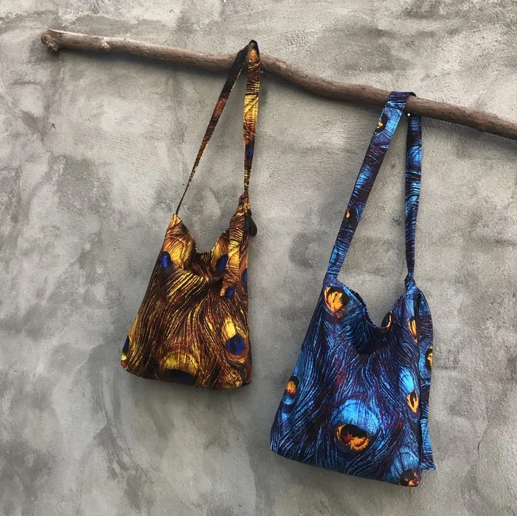 Однотонный хлопчатобумажный холщовый кошелек через плечо сумка для монет и