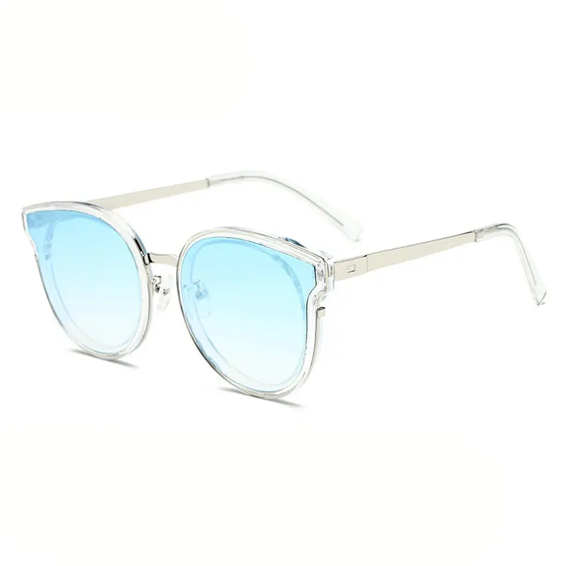 MINCL 2018 ladies designer sunglasses women luxury brand round sun glasses men cat shades clear blue Frame eyewear NX | Аксессуары для