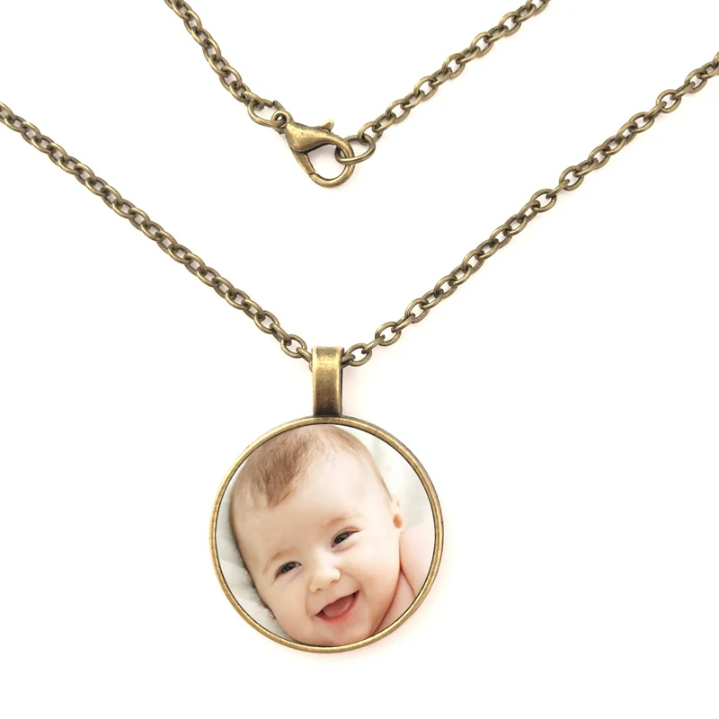 GDRGYB 2019 Personality Photo Family Baby Child Dad Mom Brothers Sisters Grandparents Necklace Handmade Private Customized | Украшения и