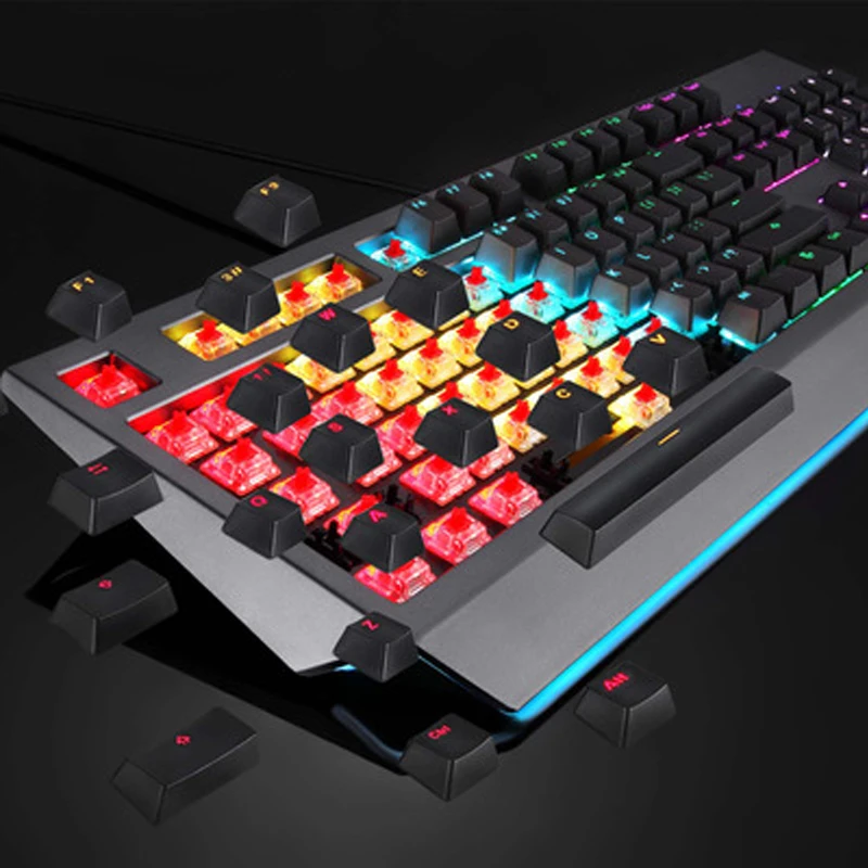 MOTOSPEED CK99 RGB механическая клавиатура анти-призрак 12 световых эффектов Outem/вишневый синий/красный переключатель 104 клавиш линкор Creatives