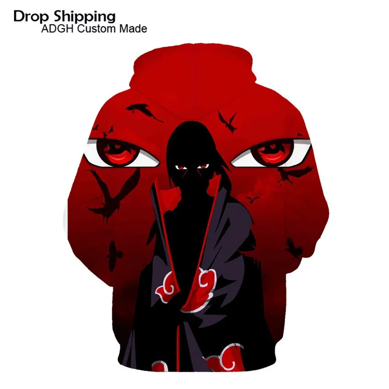 Куртка с Наруто Uchiha Itachi пуловер Акацуки Толстовка японского аниме косплей костюм