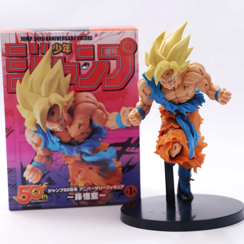 Перейти 50th юбилей Dragon Ball Z Сон Гоку ПВХ Gokou Рисунок Коллекционная модель игрушки 20