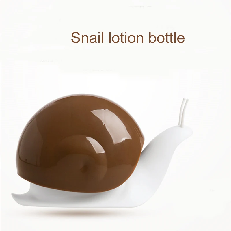 Bathroom Shampoo Dispenser Snail Shape Hand Soap Liquid Shampoo Shower Container YU-Home
