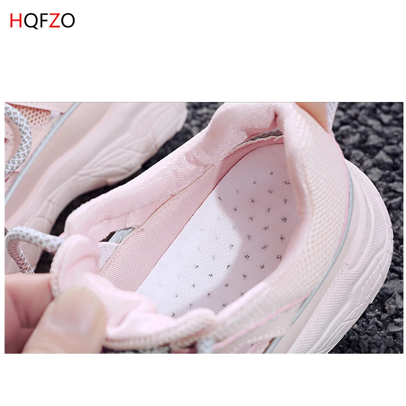 Женские кроссовки на платформе HQFZO летние дышащие из сетчатого материала для