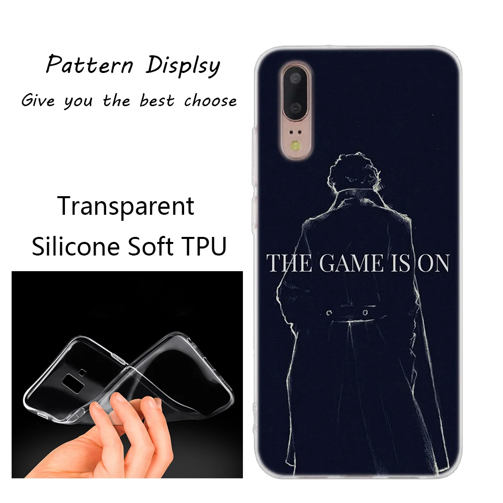 Популярный силиконовый чехол 221B i am Sherlock Holmes Sherlocked для huawei P30 P20 P10 P9 P8 Lite P30 P20 Pro Mini P Smart Plus