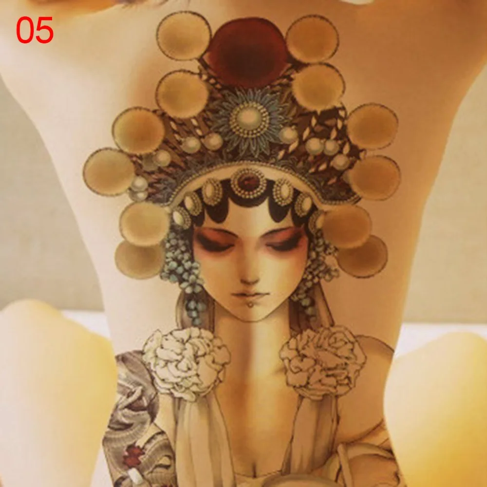 1PCS Full Back 3D Waterproof Temporary Tattoo Sticker Men Women Body Art Water Transfer Large Fake Sleeve New Sale | Красота и