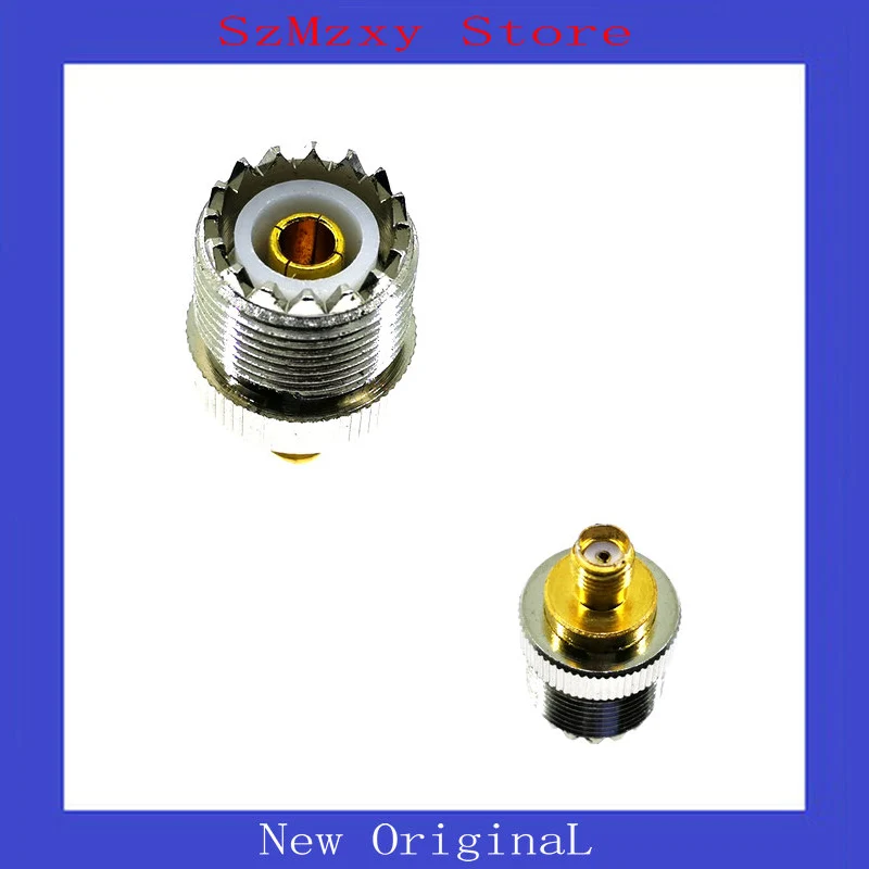 

2PCS UHF SO-239 SO239 Female to SMA Female Plug Connector Coaxial Adapter UHF-SMA UHF TO SMA
