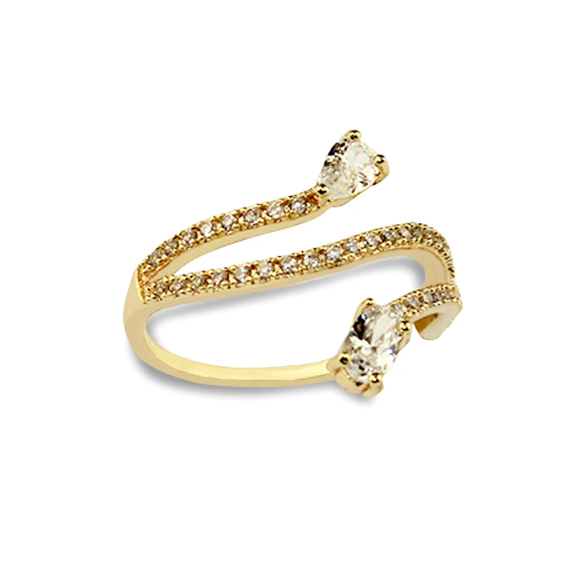 Creative Fashion Cubic Zirconia Ring Ladies Sweet Irregular Jewelry Valentine's Day Gift | Украшения и аксессуары