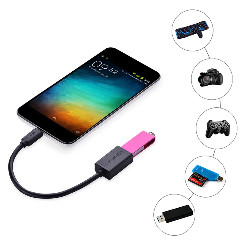 Micro USB OTG кабель. Адаптер под 90 градусов для HTC LG Sony Xiaomi Meizu Nokia N810 Nexus 7|degree| |