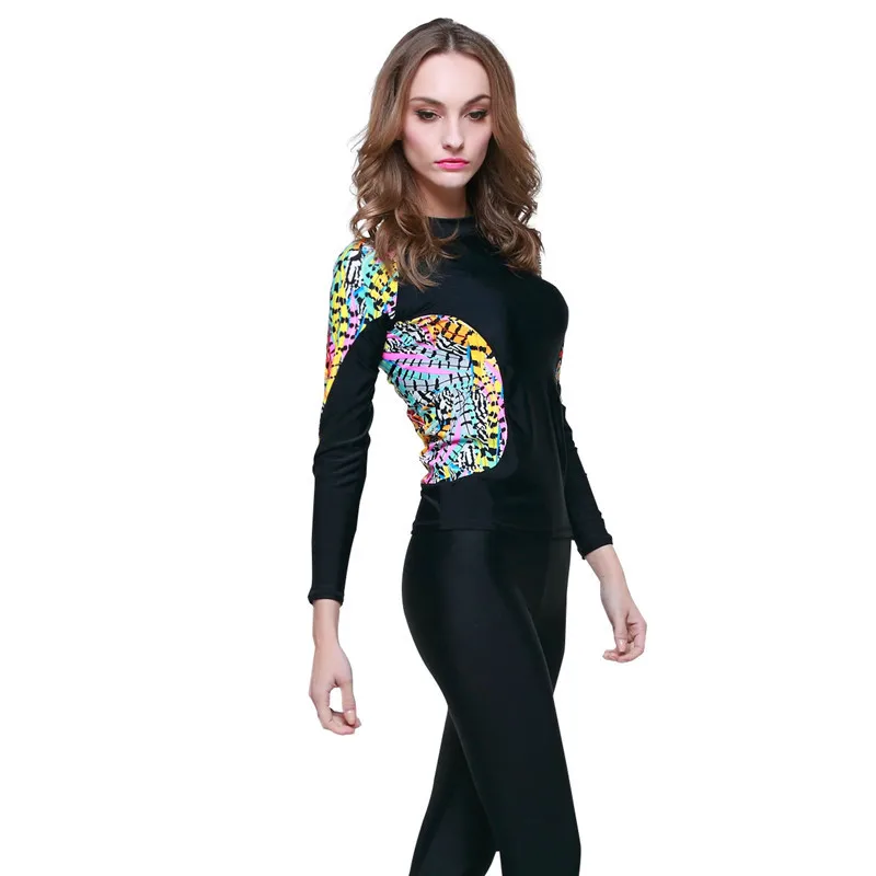 Sbart upf 50 с длинным рукавом гидрокостюм топ девушки плавать рубашка rashguard рубашки