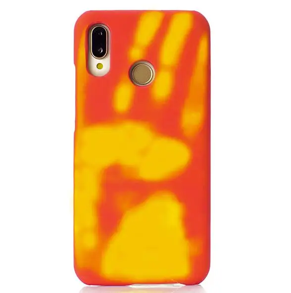 Orange Сенсорный чехол для huawei P20 Lite Pro mate 20 Lite термочувствительный ТПУ чехол для huawei P20 Lite mate 10 аксессуар черный - Цвет: Orange