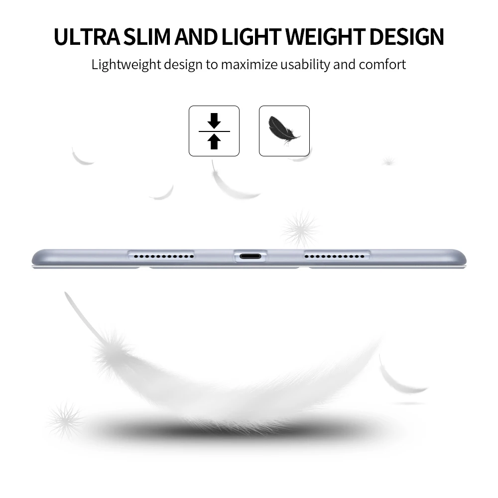 Откидная крышка для iPad Pro 10,5 чехол Фолио 3 раза Стенд Wake сна полупрозрачный Мягкие TPU Назад Smart чехол для iPad 10,5 чехол