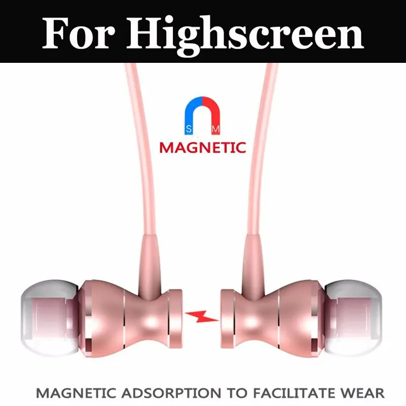 Магнитные наушники-вкладыши с разъемом 3 5 мм басы для Highscreen Boost SE EASY F PRO L S Pro XL Fest