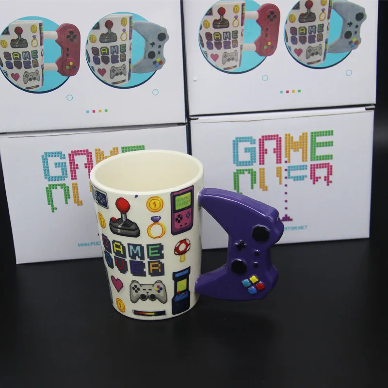 Новая игра над кофейной кружкой 3D игровой контроллер ручка кружка керамическая чашка молоко чай кружки Gameboy подарок на день рождения