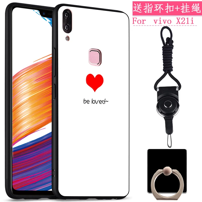 2 шт. для vivo x21i случае Чехлы милый кот чехол Ретро Мультфильм Телефон x21 я shell |