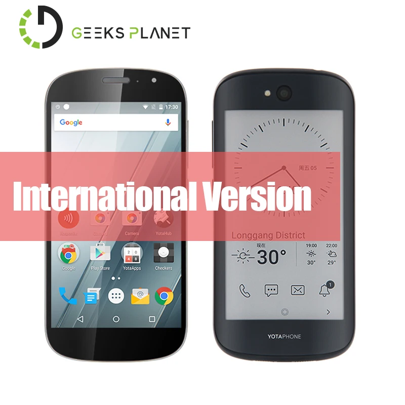 Original YOTA YotaPhone 2 Mobile Phone Qualcomm Snapdragon 800 5.0 Inch FHD Always-on E-ink Back Screen 4G LTE Smartphone