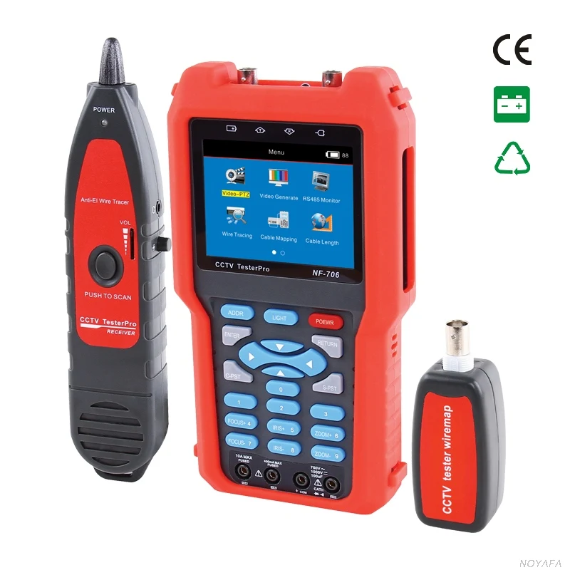 Оригинальный Noyafa NF-706 Многофункциональный аналоговый сигнал CVBS RJ45 BNC и