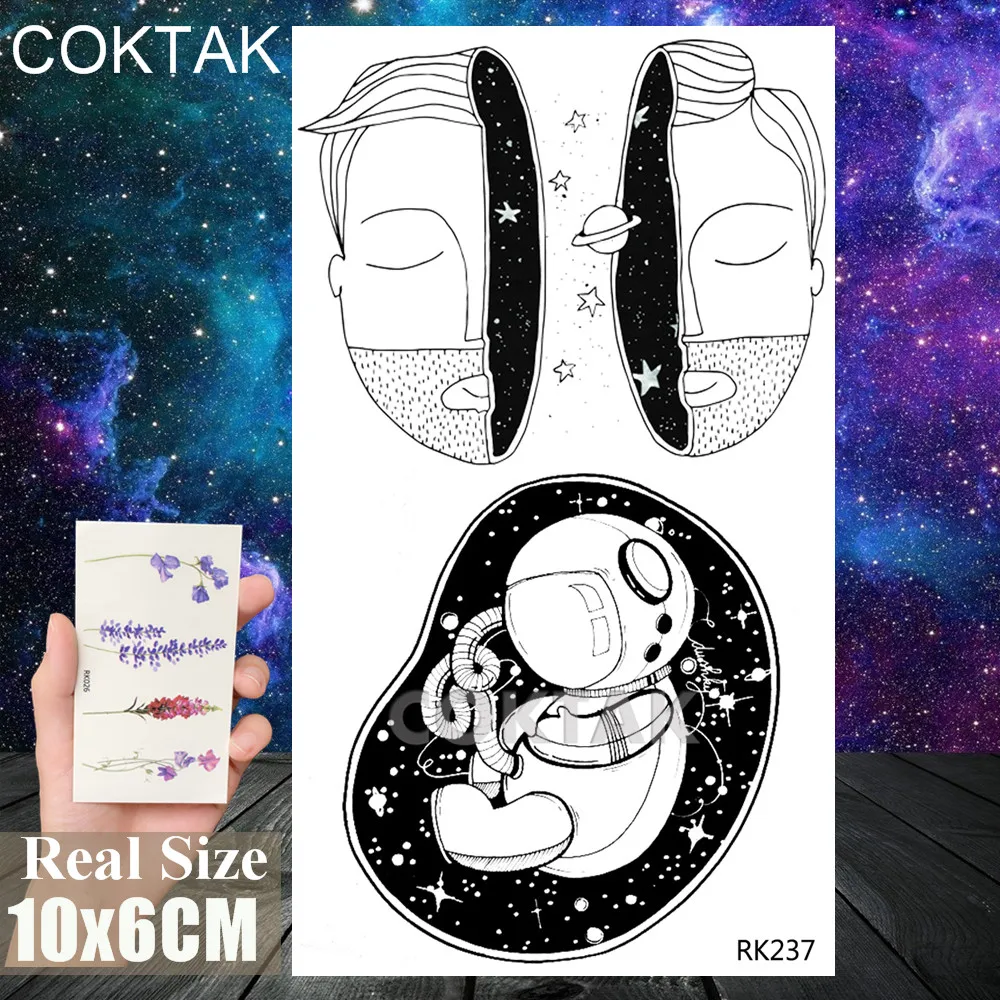 CRK237 3D акварельные Временные татуировки лисы, креативные наклейки, водостойкие листы, татуировки для мужчин, женщин, детей, боди-арт, рисунок, татуировки руки и ноги - Цвет: CRK237