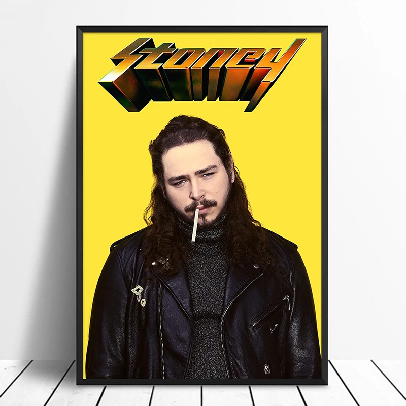 Post Malone-Стони альбом поп-музыки крышка плакат музыкальной звезды печать на холсте