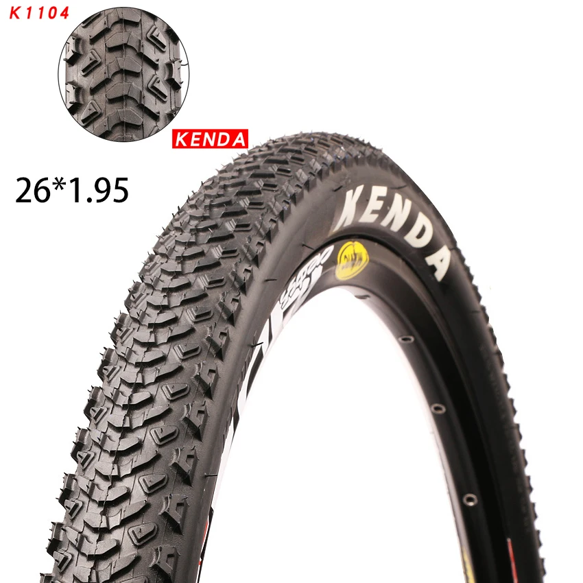 Износостойкая велосипедная шина KENDA K1104 для горного велосипеда MTB внедорожная 26x1