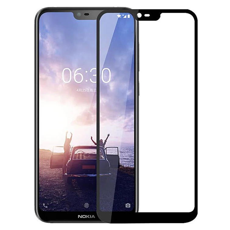Защитные пленки с полным покрытием экрана для Nokia 6 1 Plus устойчивая к царапинам