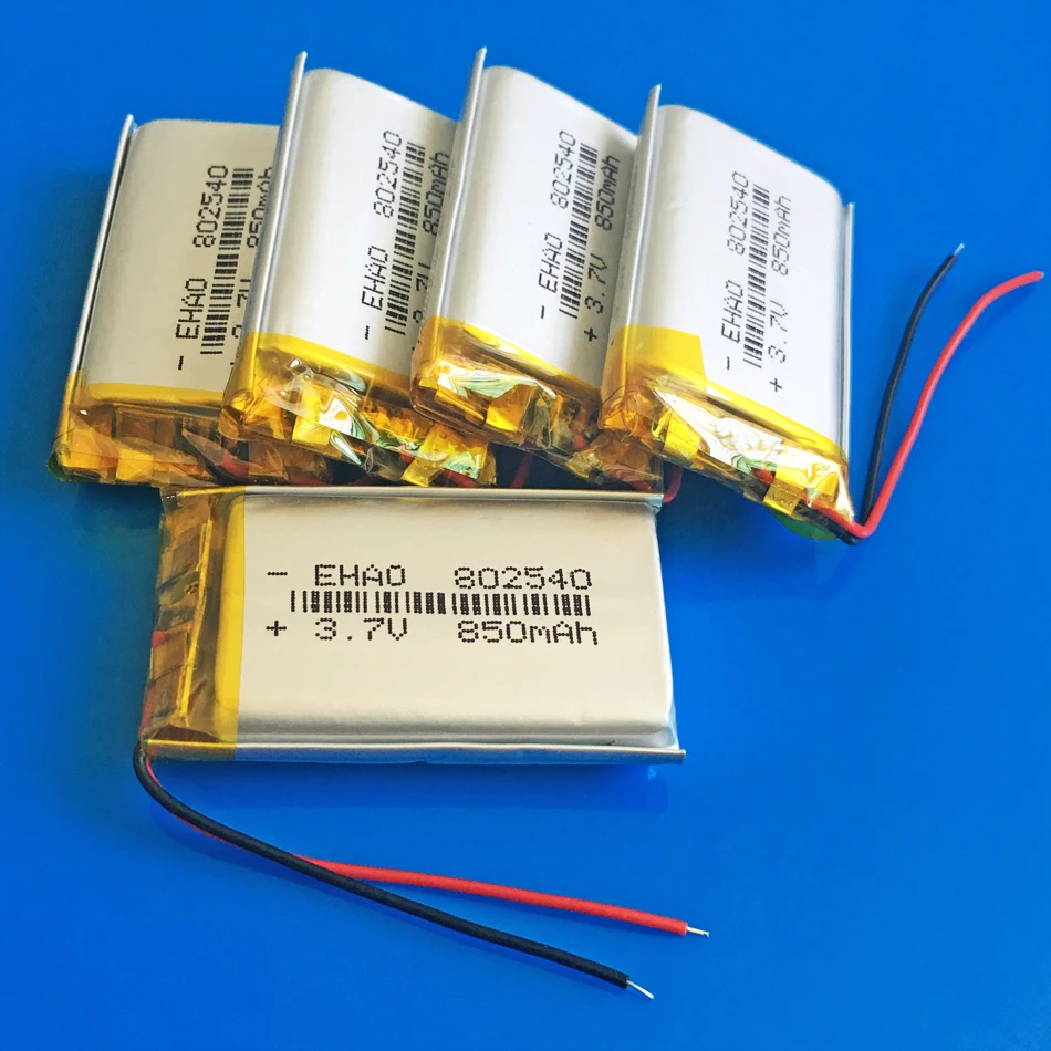 802540 3 7 V 850mAh литий-полимерный аккумулятор оптовая продажа сертификация качества CE