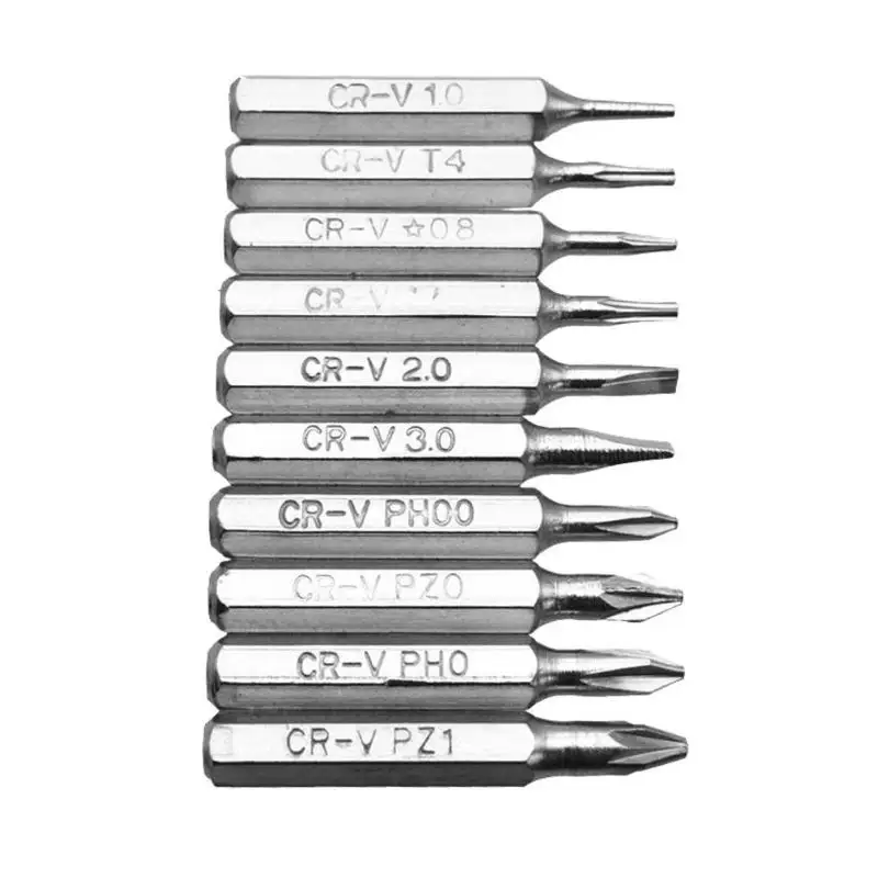 10 шт. 4 мм CR-V Набор отверток Phillips шлицевая головка Torx инструмент для ремонта мобильных телефонов