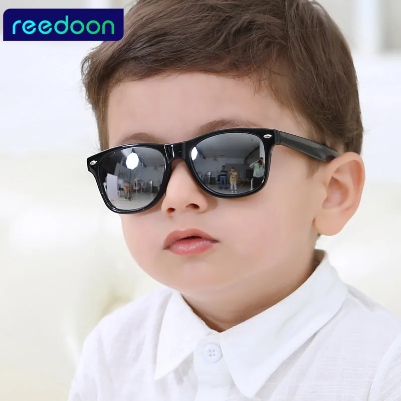 REEDOON 2017 Новая мода Дети солнцезащитные дети мальчик девочка очки Пластик Frame 8
