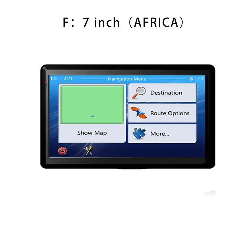 Africa 7 в автомобиль грузовик gps навигация HD сенсорный экран MP3 MP4 плеер Поддержка США CA ЕС Южная Америка Азия Африка AU NZ Ближний Восток карты - Размер экрана, дюймов: Africa