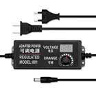 Универсальное зарядное устройство, регулируемый адаптер питания с ЖК-дисплеем, 3-12 В, 3-24 В, 9-24 В